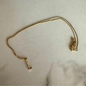 A New Day Gold Plated L Necklace NWOT